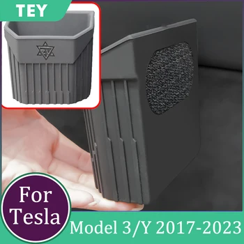 Силиконовый ящик для хранения Tesla Model 3 Y 2017-2023 Аксессуары Простая установка Силиконовый ящик для хранения без клея для Tesla