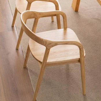 Скандинавский Дизайнерский обеденный стул, роскошное дерево, современный подлокотник, обеденный стул для спальни, Минималистичная мебель для дома Sillas De Comedor