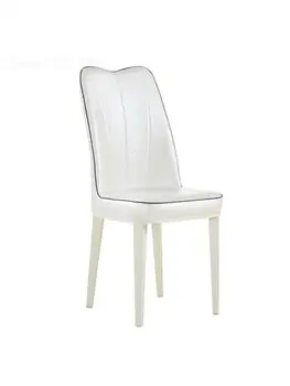 Скандинавский простой современный шезлонг модный обеденный стул для гостиной дома отеля, обеденный стул в европейском стиле, мягкое кожаное кресло