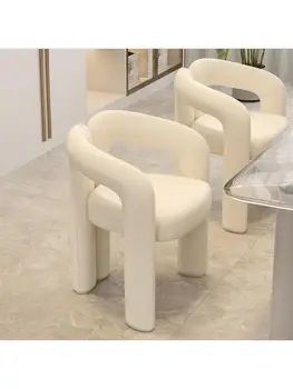 Скандинавский туалетный стул, Сетевое красное кресло, Новое легкое роскошное обеденное кресло, Современный простой стиль, Креативная спинка стула