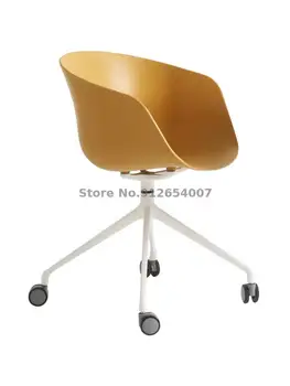 Скандинавское Компьютерное кресло с поворотной спинкой, кресло для учебы, Домашний Офисный стул с поворотным подъемником, Современное минималистичное кресло для письма