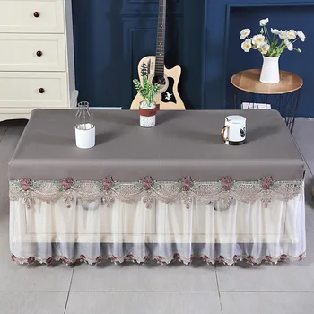 Скатерть для чайного столика, пылезащитный чехол, ткань европейского типа, художественный прямоугольник, домашний двойной телевизор ark_Ling28