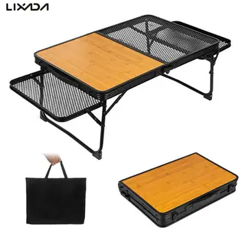 Складной походный стол Lixada, уличная кухонная станция, стол для приготовления пищи, максимальный вес 40 кг, стол из алюминиевого сплава для пикника