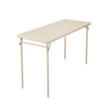 Складной столик на стальной раме с виниловой обивкой 20 x 48 дюймов, Антикварное белье