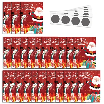 Скретч-карты на Рождественскую тематику, привлекательные сувениры для детских вечеринок, прямая поставка