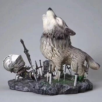 Скульптура Игрового Персонажа Dark Souls Sif The Great Grey Wolf Коллекционная Модель Фигурки Героев Статуи Мультяшные Игрушки В Подарок