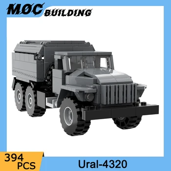 Советская военная многоцелевая модель грузовика WW2, строительные блоки Moc, армейский внедорожник, автомобиль 