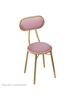 Современный минималистский стул для макияжа в спальне принцессы для девочек, комод, табурет для маникюра, спинка красного стула в скандинавском стиле.