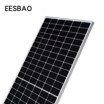 Солнечная панель 370 380 385 Вт 166 мм полуразрезанный фотоэлектрический модуль мономер PERC Эффективная электрическая солнечная система,