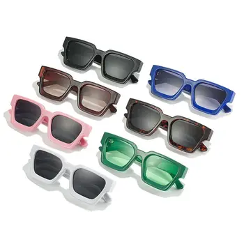 Солнцезащитные очки в толстой квадратной оправе в стиле ретро, модные Винтажные Женские солнцезащитные очки, Женские очки с защитой от UV400