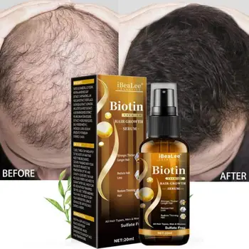 Средства для роста волос Биотиновое масло для волос, Сыворотка против выпадения волос, загуститель для кожи головы, средства по уходу за волосами для мужчин и женщин
