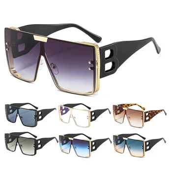 Стильный уличный фасихон с овальной круглой защитой UV400, цветные линзы для ПК, солнцезащитные очки INS, модные роскошные солнцезащитные очки Sunnies
