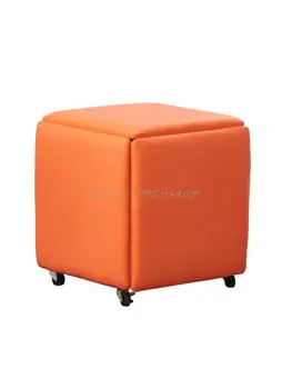 Табурет Rubik's cube сетка красная маленькая скамейка для дома, гостиной, низкий табурет со шкивом 