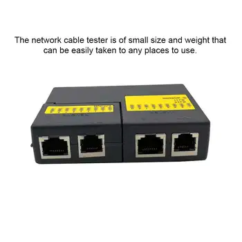 Тестер сетевого кабеля ABS, многопортовый однотонный сменный Сетевой анализатор телефонного провода, инструмент для тестирования