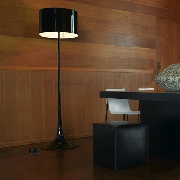 Торшер E27, дизайнерский торшер для гостиной, бара, ресторана, Декоративный торшер в виде белого черного гриба