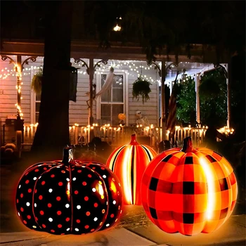 Украшения на Хэллоуин, светящиеся тыквы, надувные шары из ПВХ, светодиодный светящийся двор, Открытый сад, светящийся свет tmosphere