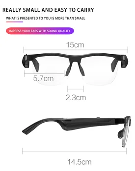 Умные очки Гарнитура Беспроводная Bluetooth 5.0 Солнцезащитные очки для спорта на открытом воздухе наушники Для вызова музыки Анти-Синие очки