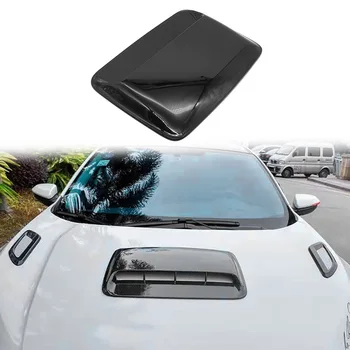 Универсальная ярко-черная крышка воздуховыпуска для капота Infiniti Mazda Tesla, Крышка Воздухозаборника для капота