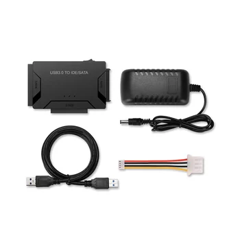 Универсальный адаптер для жесткого диска 2,5 3,5 USB3.0 USB 3.0 для передачи данных на SATA IDE Комбинированный внешний конвертер (штепсельная вилка ЕС)