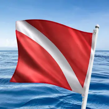 Флаг для дайвинга, флаг-маркер для лодки для фридайвинга, использование для подводного плавания с поплавком, буем,