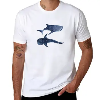Футболка с китовыми акулами, однотонная футболка, футболка для мальчика, белые футболки для мальчиков, футболки большого размера, мужские футболки