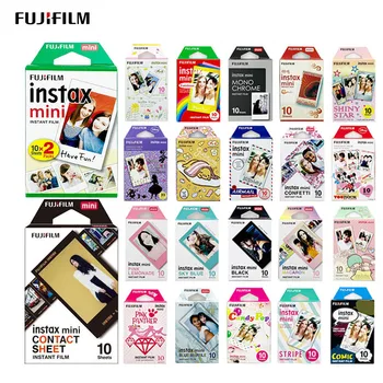 Цветная Пленка Fujifilm Instax Mini 10-50 Листов Для Камеры Мгновенной Печати FUJI Mini 12 Mini 11 9 8 25 7s Camera LiPlay Mini Link SP-1 SP-2
