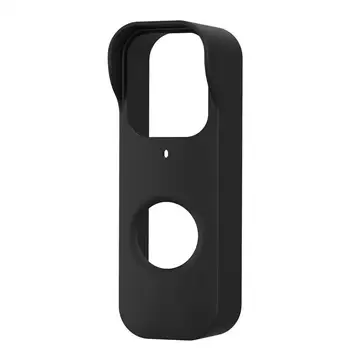 Чехлы для камер для видеодомофона, черный силиконовый Водонепроницаемый пылезащитный Защитный чехол для смарт-дверного звонка