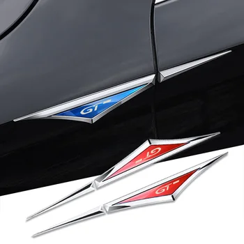 Экстерьер Автомобиля 3D Металлический Лист Доска Декоративные Наклейки Лазерные для Peugeot GT GTI GTLINE 206 308 3008 106 108 306 206 Аксессуары