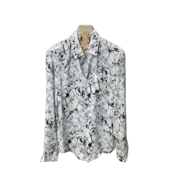 Мужская весенне-осенняя рубашка с длинным рукавом, Корейская модная тонкая рубашка-топ с принтом