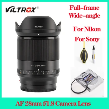 Объектив камеры Viltrox AF 28mm f/1.8 Полнокадровый широкоугольный объектив Prime, совместимый с режимом автофокусировки Sony Eye AF для камеры Nikon