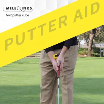 Подставка для клюшки для гольфа Cube Putter Assist Assistant, стабилизатор, держатель для запястья, помогает поддерживать правильный угол наклона запястья