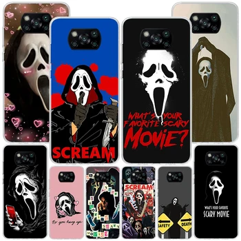 Чехол Ghostface Scream Terror Horror Phnoe для Xiaomi Poco X5 Pro X4 Gt X3 Nfc M5S M4 M3 M2 F3 F2 F1 Mi Note 10 Lite A2 A3 Уникальный